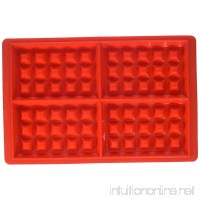 Sorbus 4 Cavity Silicone Waffle Mold  Non-Stick  Easy To Clean  Oven/Microwave/Dishwasher/Freezer safe  Heat Resistant Up To 450°F (Set of 2) - B00V3NDYWY